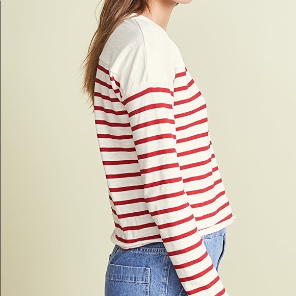 NWT rag & bone Halsey Striped Long Sleeves Tee S - Picture 8 of 10